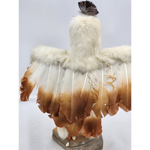 Kachina Eagle Dance Figurine Native American Art Signed IMSB Southwestern 17" - Picture 7 of 16